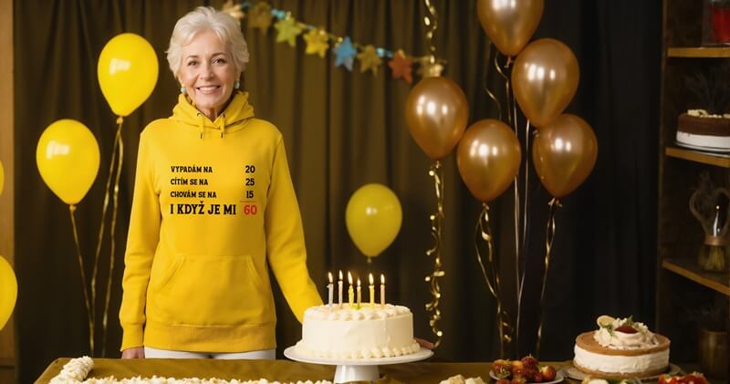 Je mi 60 dámská mikina